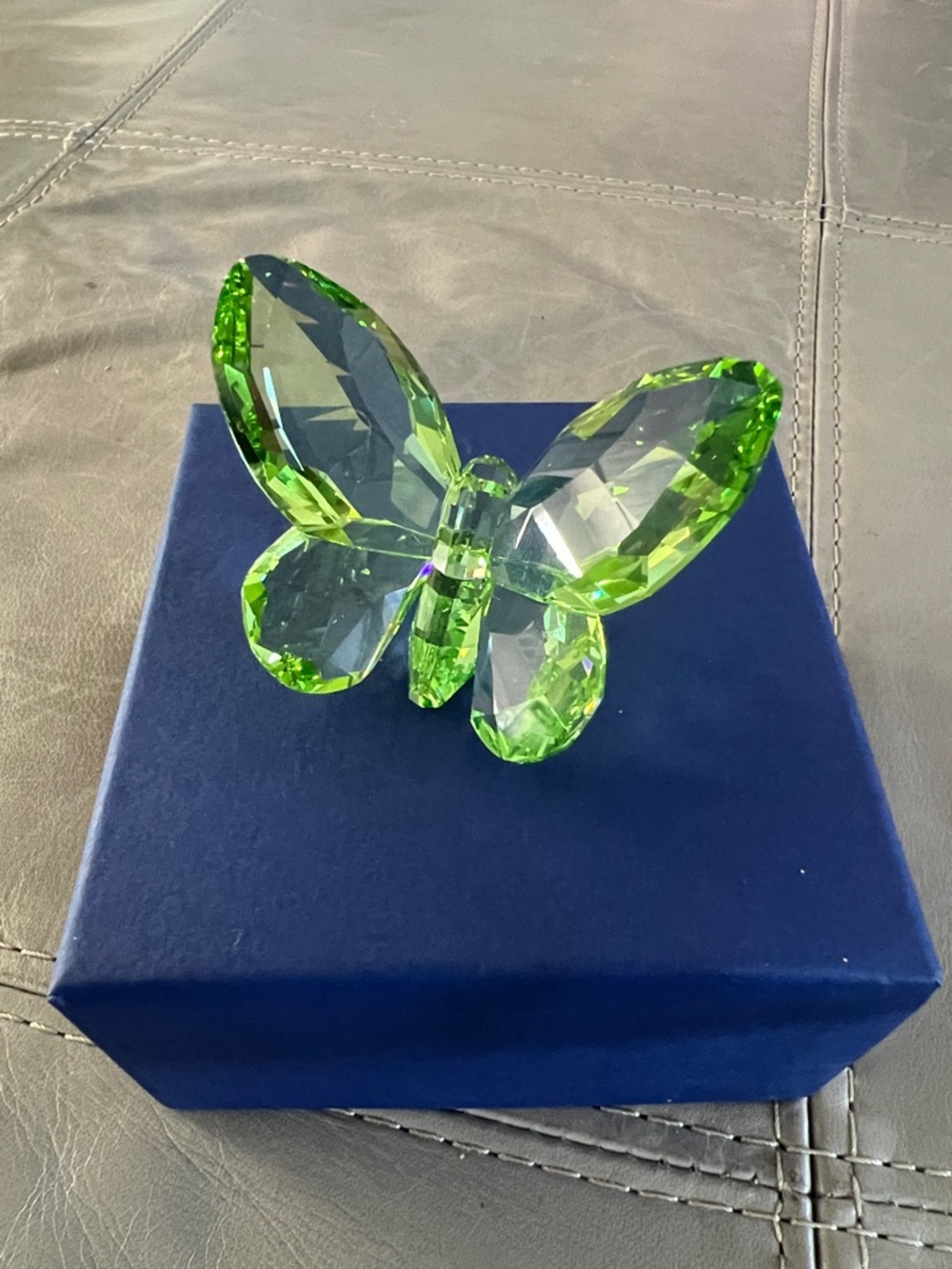 Swarovski Lime Green Crystal Butterfly Figurine
